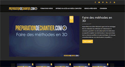 Desktop Screenshot of preparationdechantier.com